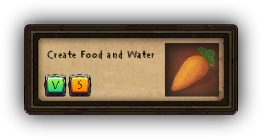 Create Food and Water